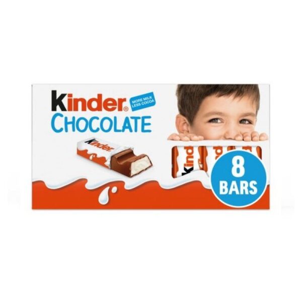 Kinder Chocolate Bar Milk-Filled 8-Pack (100g) - Image 3