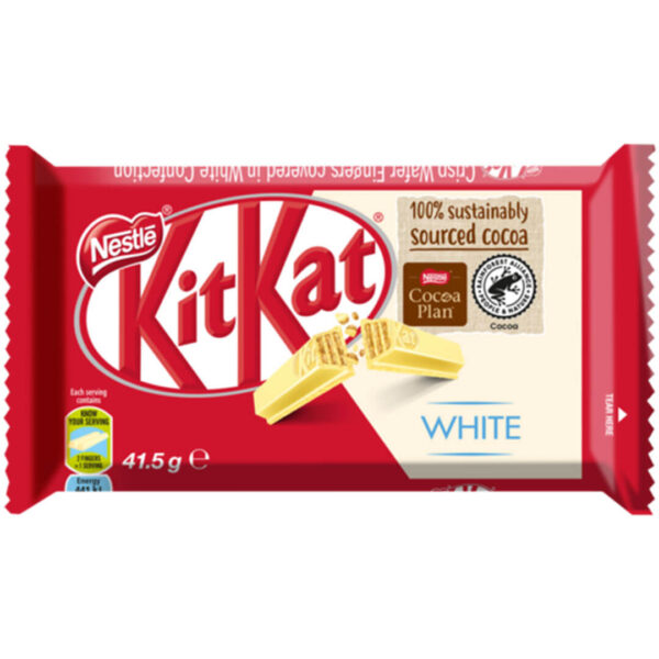 Kit Kat 4-Finger White Chocolate Bar Classic 41.5g - Image 3