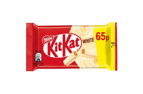 Kit Kat 4-Finger White Chocolate Bar Classic 41.5g - Image 5