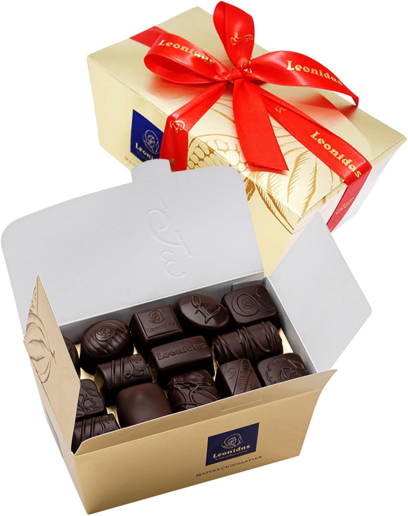 Leonidas All Dark Chocolate Assortment Ballotin Gift Box 500g
