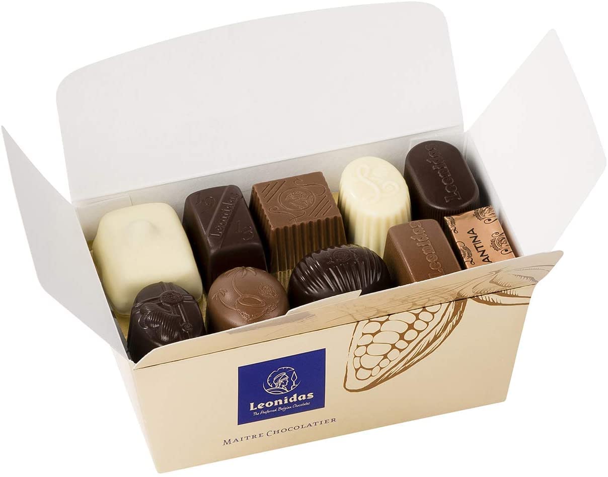 Leonidas All White Chocolate Assortment Ballotin Gift Box 500g