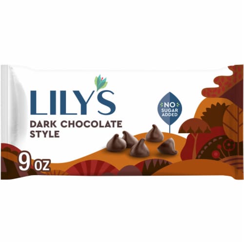 Lily's Sugar-Free Baking Chips Dark Chocolate 255g Bag