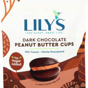 Lily's Sugar-Free Peanut Butter Cups Dark Chocolate 92g Bag