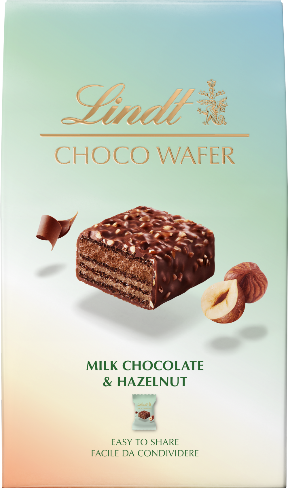 Lindt Choco Wafer Milk Chocolate 135g Box