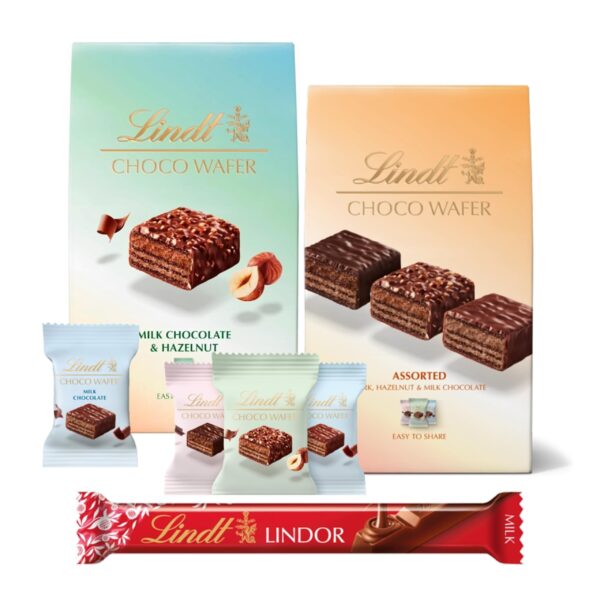Lindt Choco Wafer Milk Chocolate 135g Box - Image 3