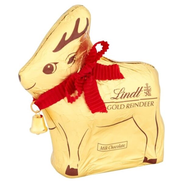 Lindt Chocolate Reindeer Christmas Novelty, Milk Chocolate 100g - Image 2