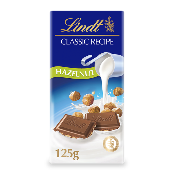 Lindt Classic Recipe Bar Hazelnut 125g - Image 2
