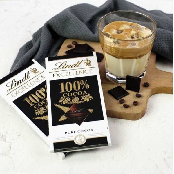 Lindt Excellence Bar 100% Cocoa Dark 50g - Image 4