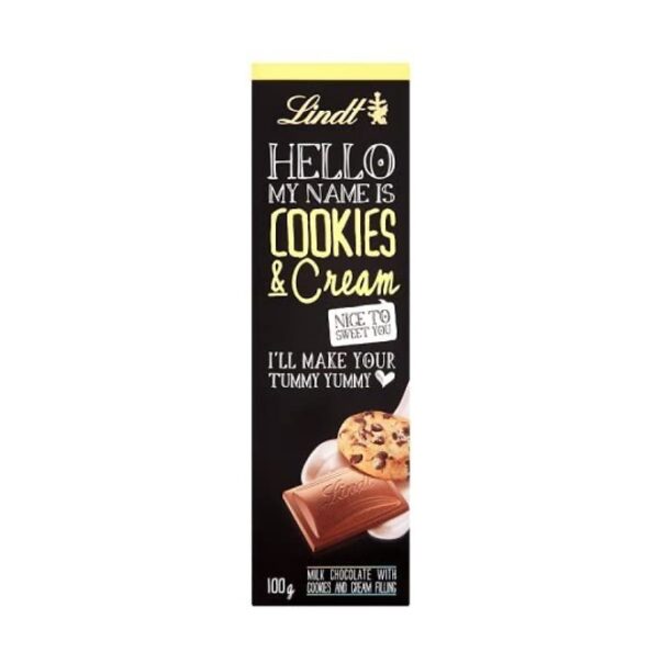 Lindt Hello Bar Cookies & Cream 100g - Image 2