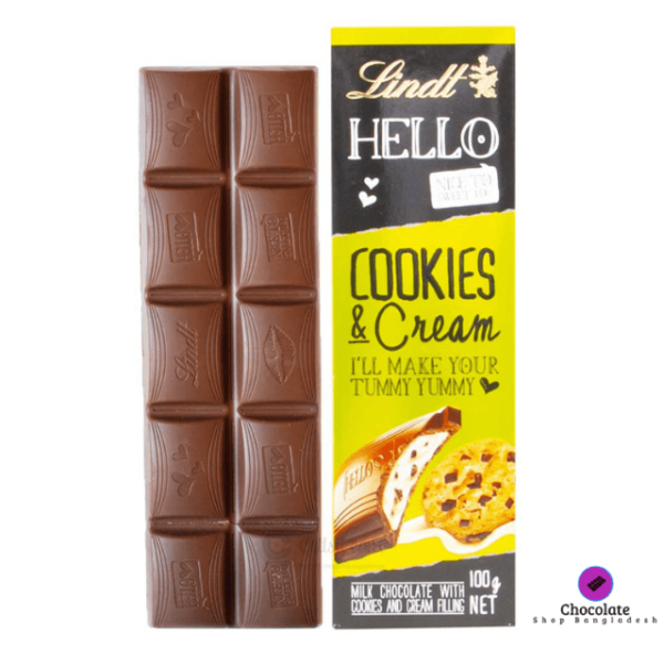 Lindt Hello Bar Cookies & Cream 100g - Image 5
