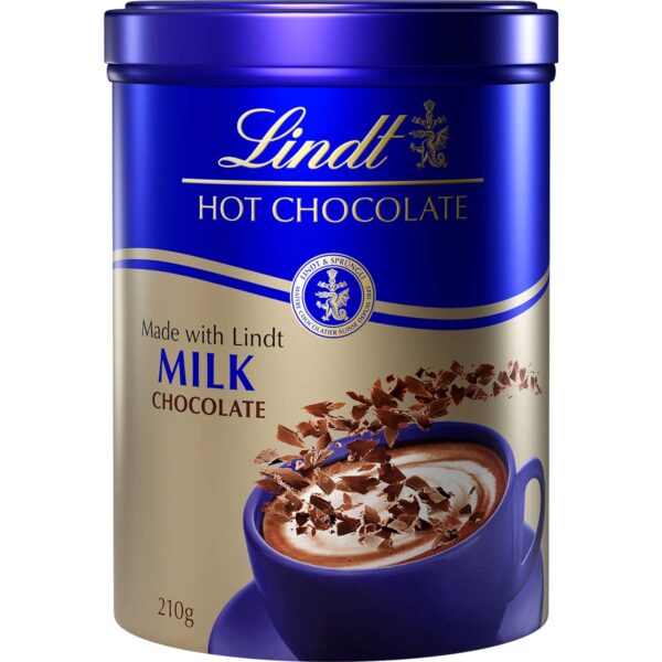 Lindt Hot Chocolate Milk Chocolate Flakes 210g Box - Image 3