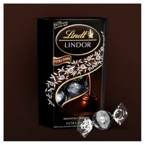 Lindt LINDOR Truffles 60% Extra Dark (Black) 200g Bag
