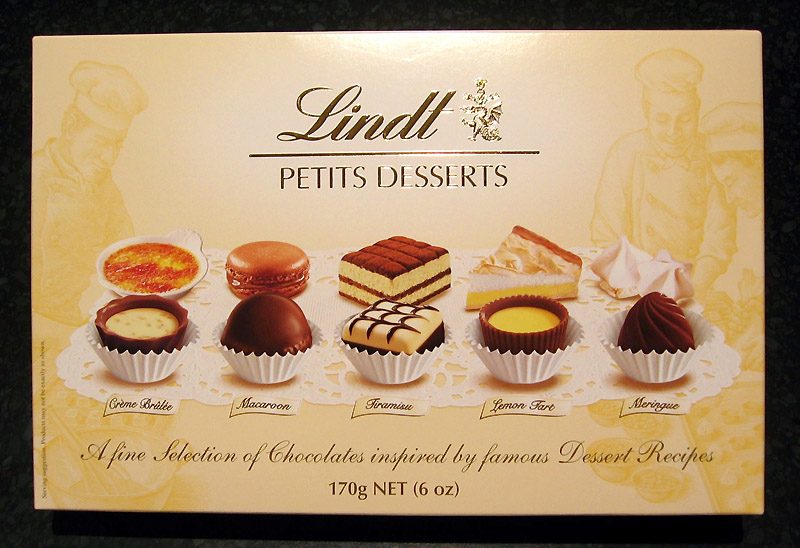 Lindt Petits Desserts Assorted Box (Mousse, Brownie, Tiramisu) 178g Box