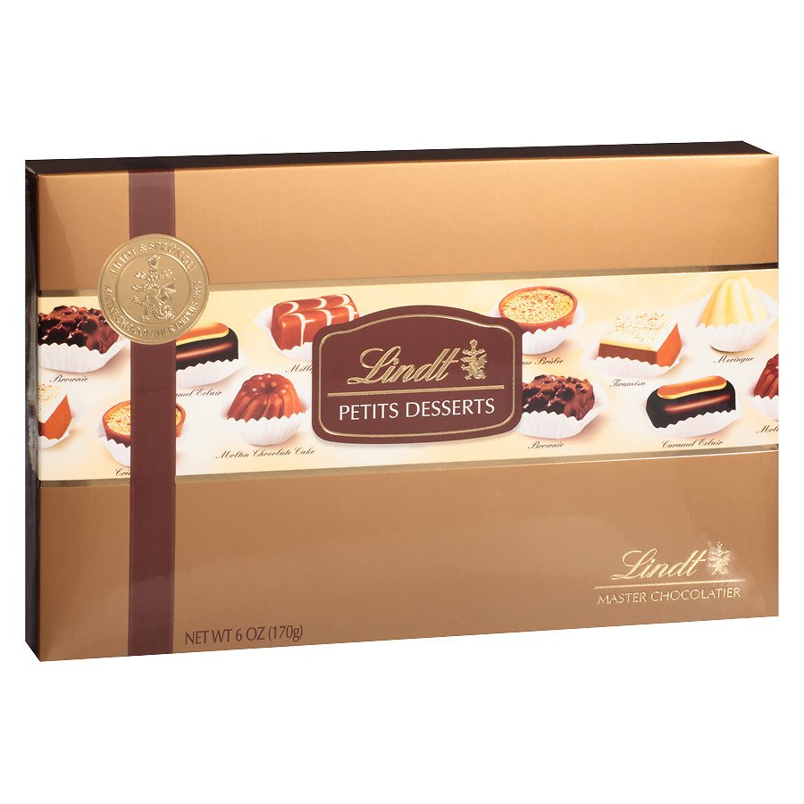 Lindt Petits Desserts Assorted Box (Mousse, Brownie, Tiramisu) 178g Box - Image 2