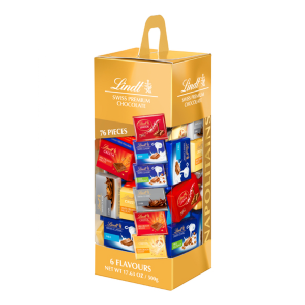 Lindt Swiss Premium Assorted Dark Napolitains 500g Box