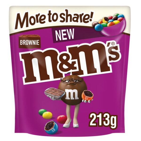 M&M's Brownie Chocolate Candies Sharing Pouch 130g - Image 2