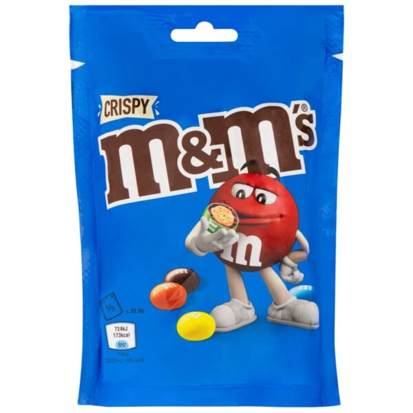 M&M's Crispy Chocolate Candies Sharing Pouch 141g - Image 3