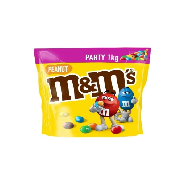 M&M's Peanut Chocolate Candies Party Bag 1kg - Image 5