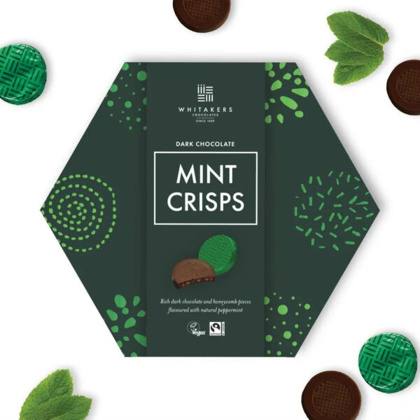 Mint Crisps Dark Chocolate with Honeycomb Mint 138g Box - Image 3