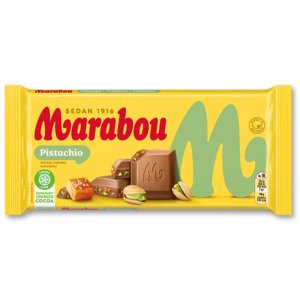 Marabou Pistachio Milk Chocolate with Pistachio Pieces 200g