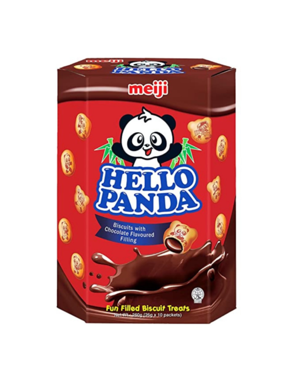 Meiji Hello Panda Chocolate Crème Filled Biscuits 260g Box - Image 3