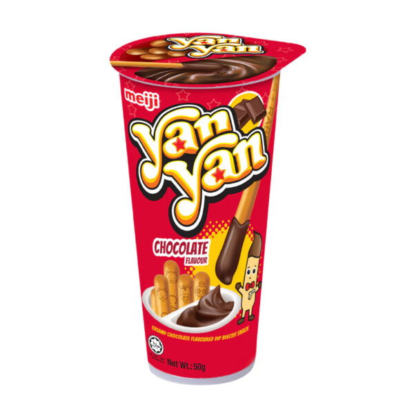 Meiji Yan Yan Chocolate Crème Dip with Biscuit Sticks 50g Cup
