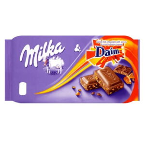 Milka Daim Bar Alpine Milk with Daim pieces 100g