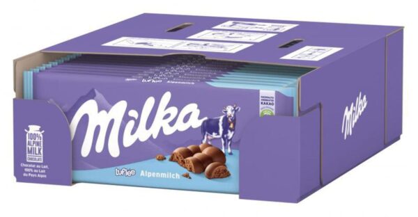 Milka Luflée Aerated Alpine Milk 100g - Image 5