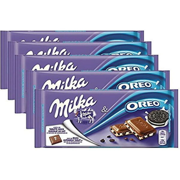 Milka Oreo Bar Alpine Milk with Oreo pieces 100g - Image 3