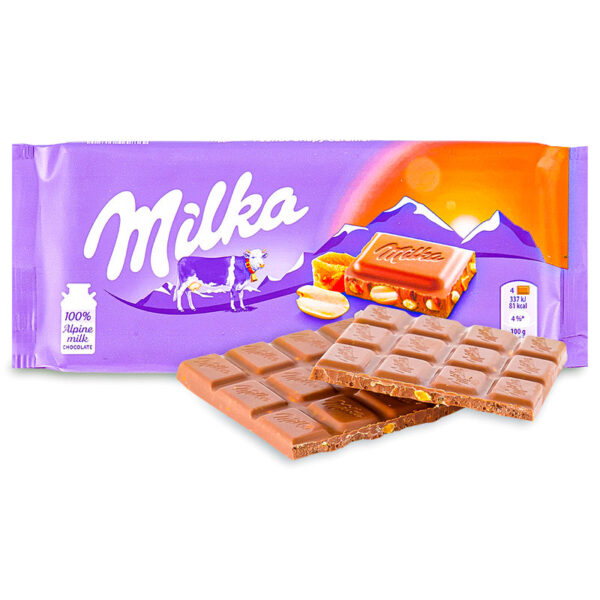 Milka Strawberry Yogurt Bar Alpine Milk 100g - Image 2
