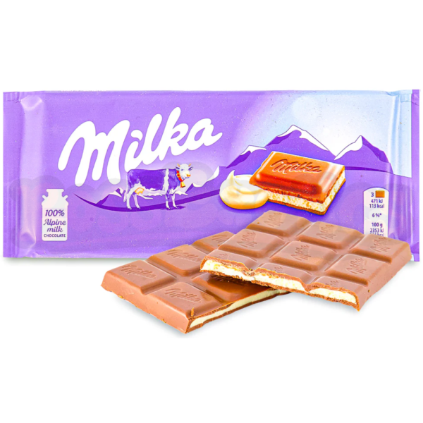 Milka Strawberry Yogurt Bar Alpine Milk 100g - Image 7