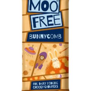 Moo Free Bunnycomb Bar Honeycomb Toffee in Rice Milk Choc 80g