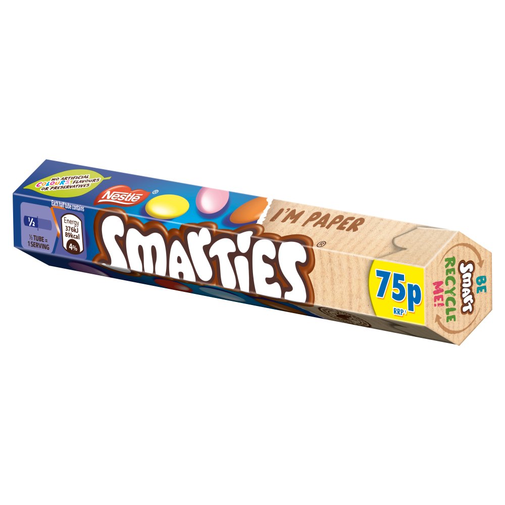 Nestlé Smarties Milk Chocolate in a Crisp Sugar Shell 38g Tube - Image 4