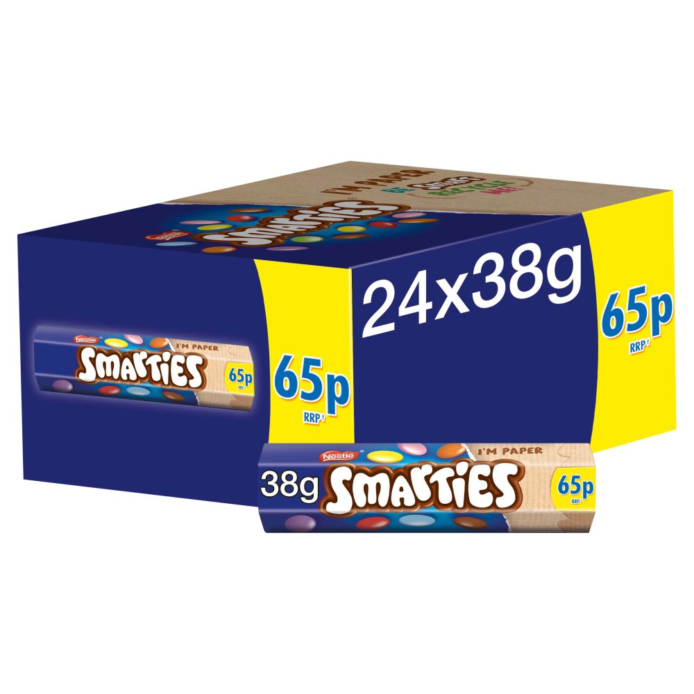 Nestlé Smarties Milk Chocolate in a Crisp Sugar Shell 38g Tube - Image 5