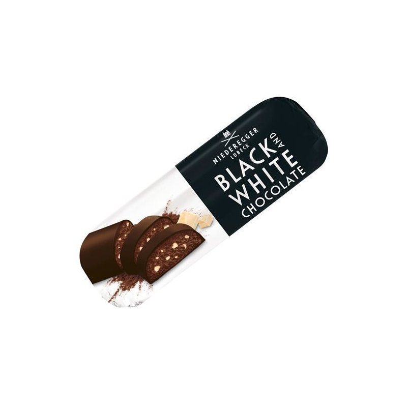 Niederegger Marzipan Black & White (Dark Choc with White Choc Marzipan) 125g - Image 2
