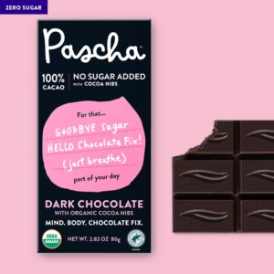 Pascha Organic Chocolate Bar 100% Cacao 85g