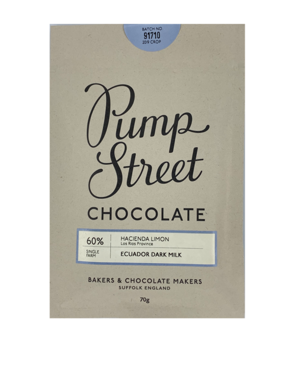 Pump Street Chocolate Bean-to-Bar 60% Ecuador Dark Milk 70g
