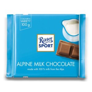 Ritter Sport Square Bar Alpine Milk Chocolate 100g