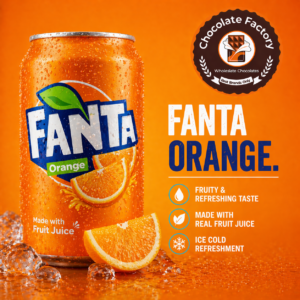 Fanta Orange - Refreshing Fruit-Flavored Soda