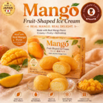 Mango Fruit-Shaped Ice Cream