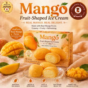 Mango Fruit-Shaped Ice Cream